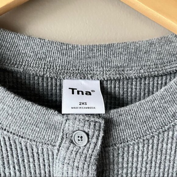 TNA | Alamo Henley Thermal Top Grey Xxs - Picture 7 of 10